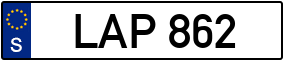Trailer License Plate